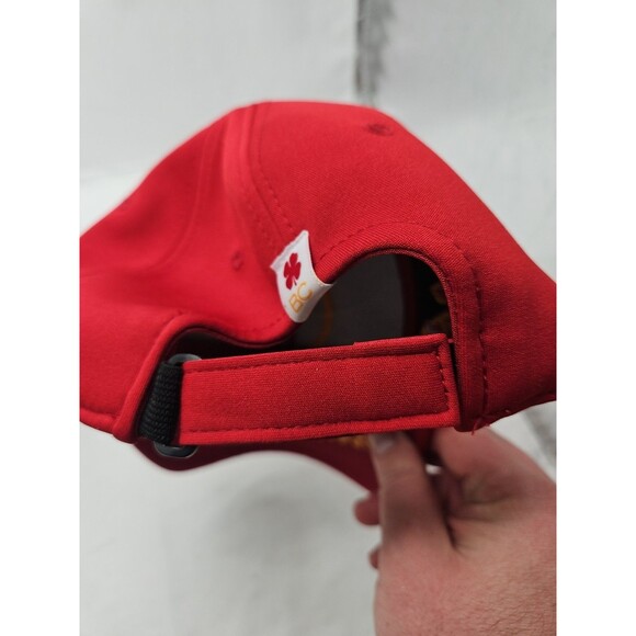 Red Iowa State Cyclone Live Lucky Black Clover Cap Brand Adjustable - Picture 8 of 8